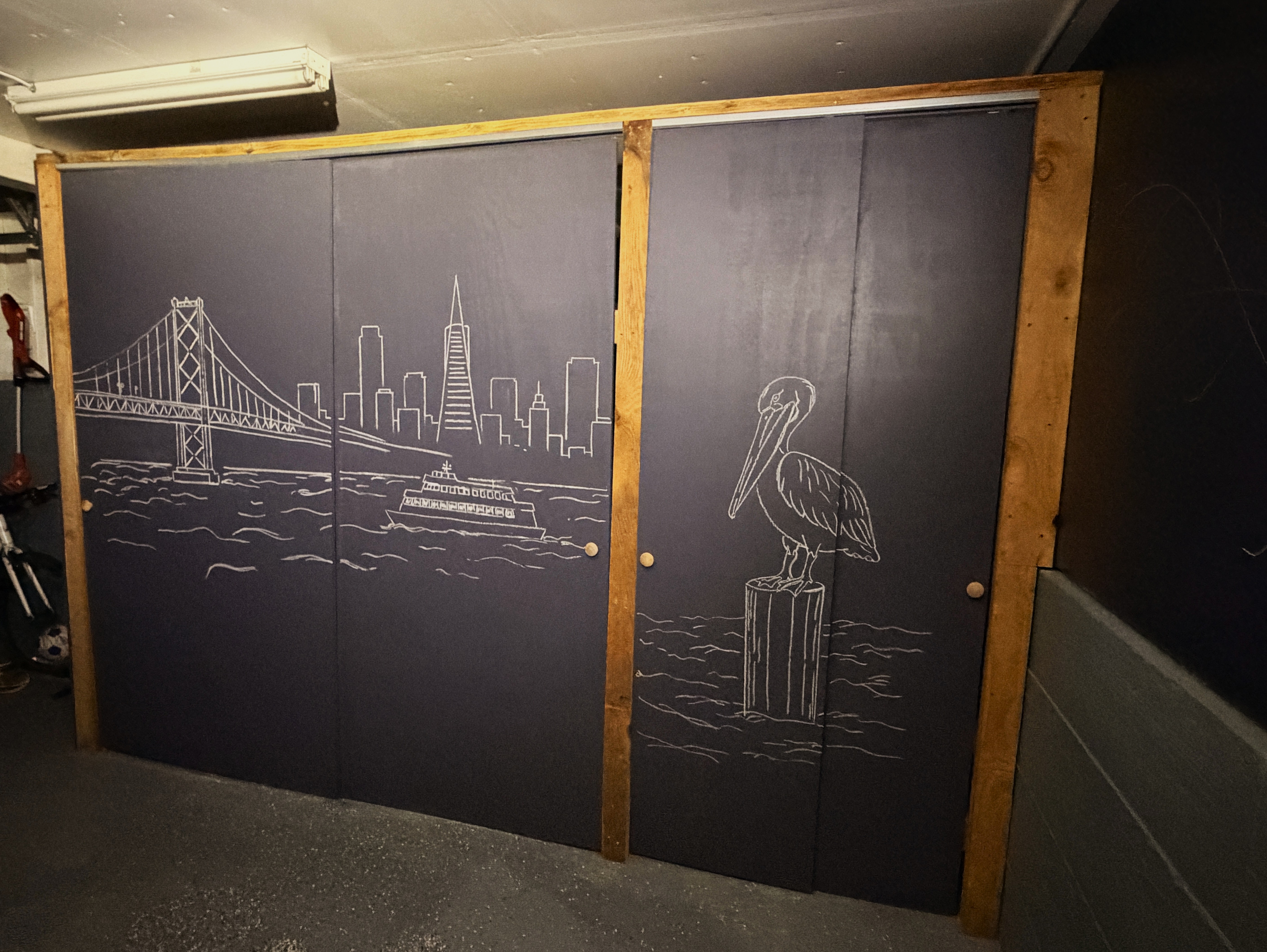 Artist working